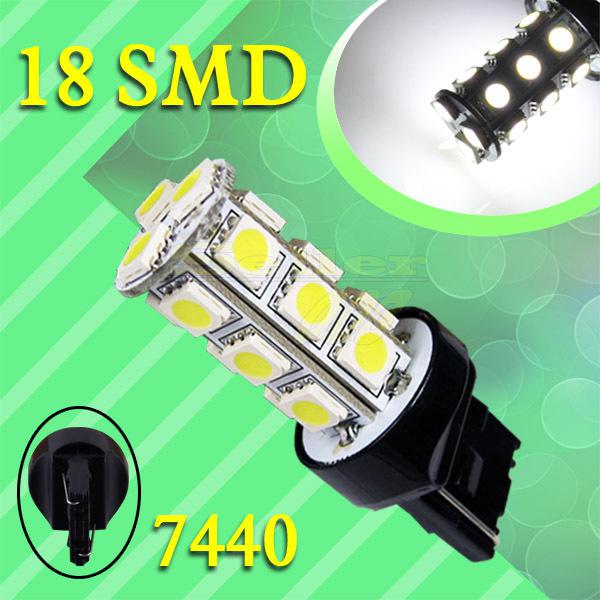 7440 992 t20 18 smd 5050 pure white stop tail brake 18 led car light bulb lamp