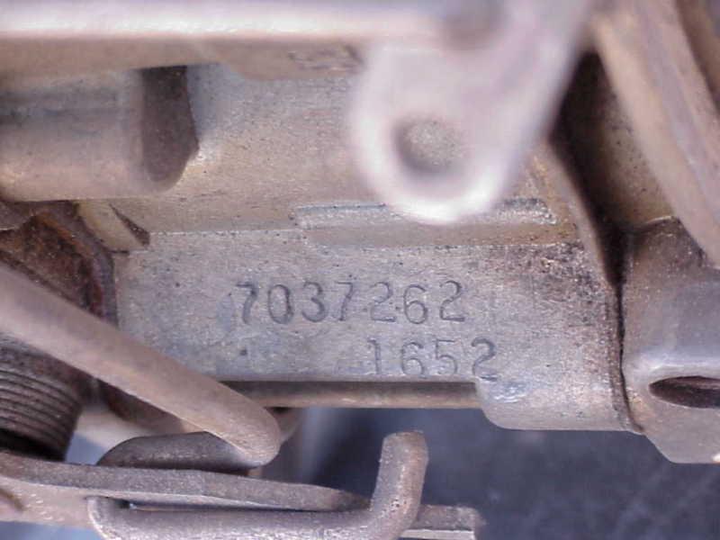 1967 pontiac firebird rochester carburetor #7037262 carb 400 ci  v8 gto