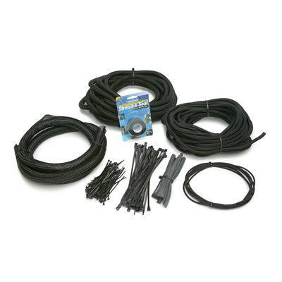 Painless wiring wire wrap powerbraid fuel injection black fits prf-10113 kit