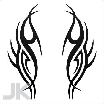 Decal stickers tribal racing design sports cars speed reverse images 0502 agag4
