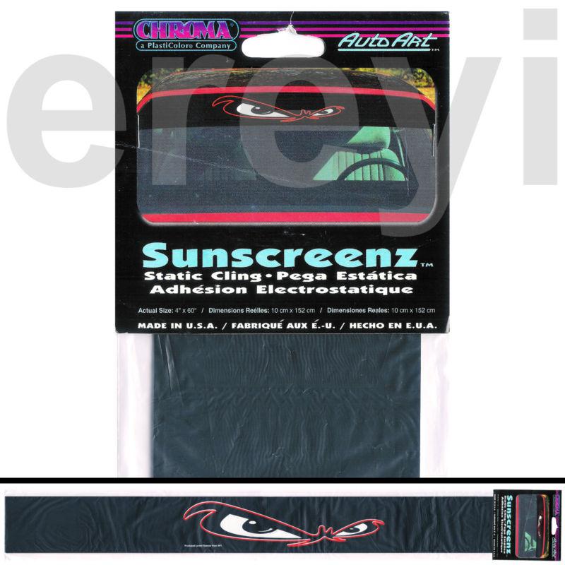Evil eyes windshield decal car auto truck road rage sun shade strip sticker new