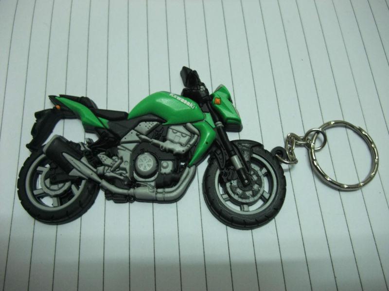 Mini kawasaki bike rubber key chain size: 92mm x 50mm