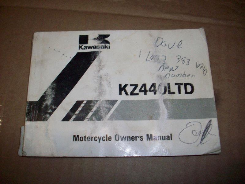 1981 kawasaki kz440ltd owners manual