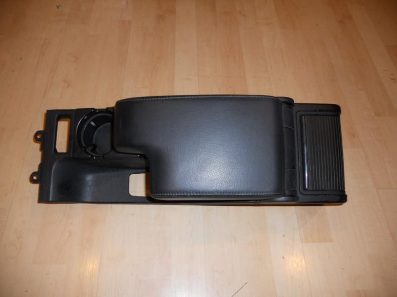 Bmw e46 323 325 330 black leather armrest cupholder arm rest cup holder ash tray