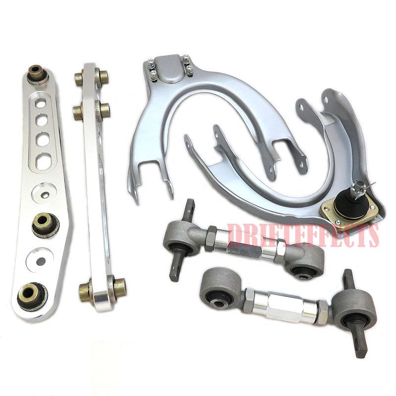 Silver civic crx integra ef da lower control arm front upper a rear camber kit r