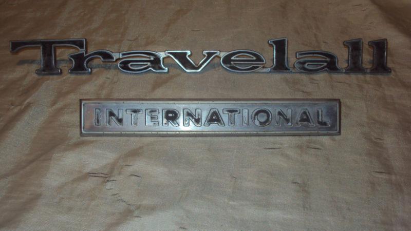 1969-1972 international travelall tailgate emblems read item description below