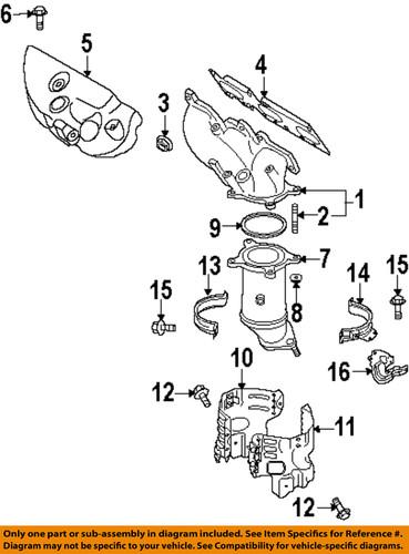 Mazda oem cy0120500a catalytic converter/exhaust system parts