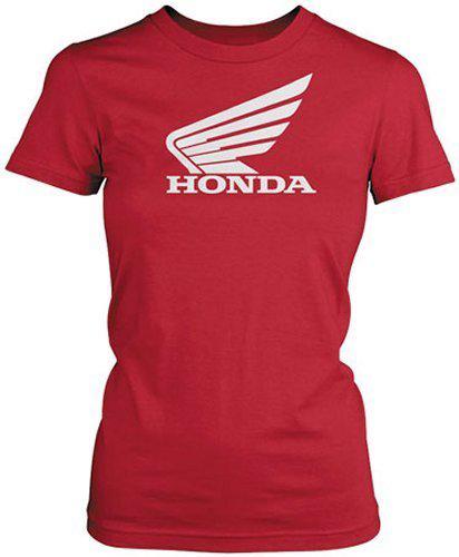 Honda womens big wing t-shirt red s/small