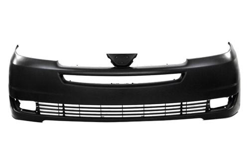 Replace to1000272v - 04-05 toyota sienna front bumper cover factory oe style