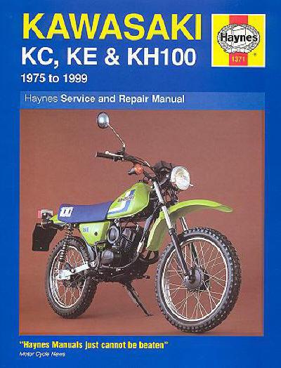 1975-1999 kawasaki kc ke kh 100 ke100 repair manual