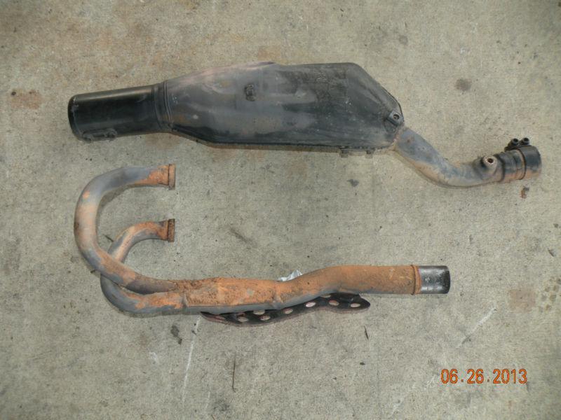 Honda xr650l xr650 xr 650 exhaust header pipe muffler