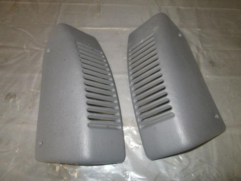 Jeep wrangler tj light gray set of speaker covers for dash. lh & rh...1270