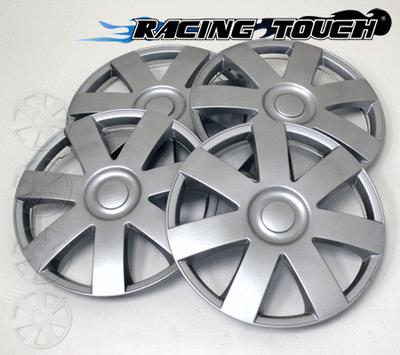 #800 replacement 14" inches metallic silver hubcaps 4pcs set hub cap wheel cover