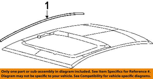 Ford oem 6e5z5451728ab roof-roof molding