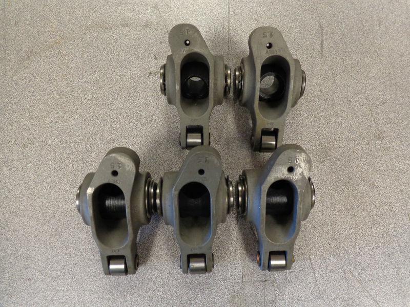 5 only sbc crower offset stainless roller rockers 73601 - 1.5  7/16  .150 offset