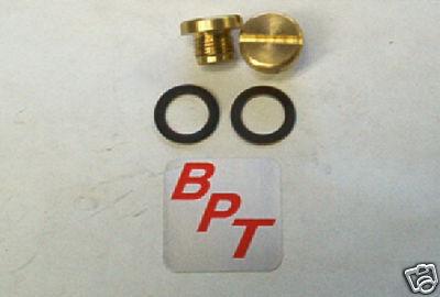 Holley quick jet change bowl brass plugs & gaskets 26-85 