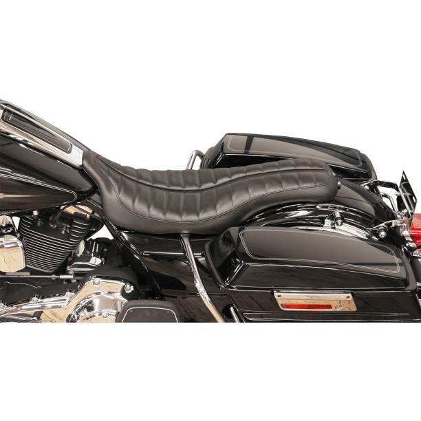 Roland sands design black flatout enzo seat for 2008-2013 harley touring