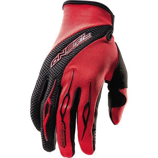 Red 8 o'neal racing element gloves 2013 model