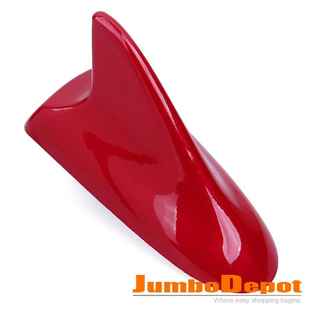 1pc red abs shark fin buick hot style antenna mast roof decorative universal fit