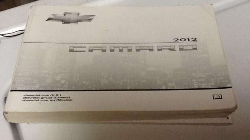 2012 12  chevy camaro owners manual
