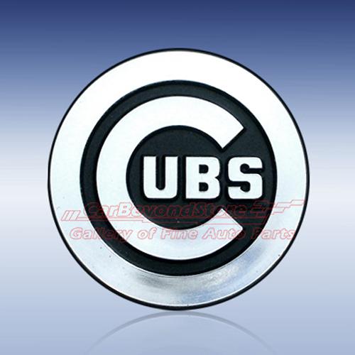 Mlb chicago cubs 3d chrome car emblem, easy install, licensed + free gift
