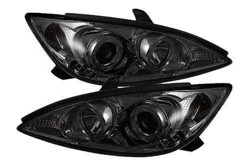Spyder tc02hlsm chrome smoke projector headlights head light w leds 2 pcs 1 pair