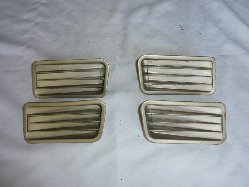 Original 1967 mustang quarter panel, side vents, louvers (set of 4)