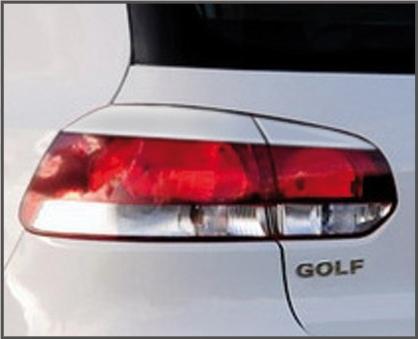 Vw golf gti mk6 eyelids eyebrows rear taillight light brows abs golf 6 mkvi new