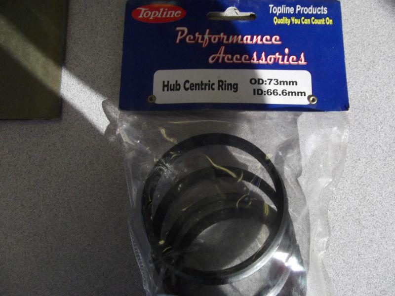 Performance accessories hub centric rings  od: 73 mm.  id: 66.6 mm.