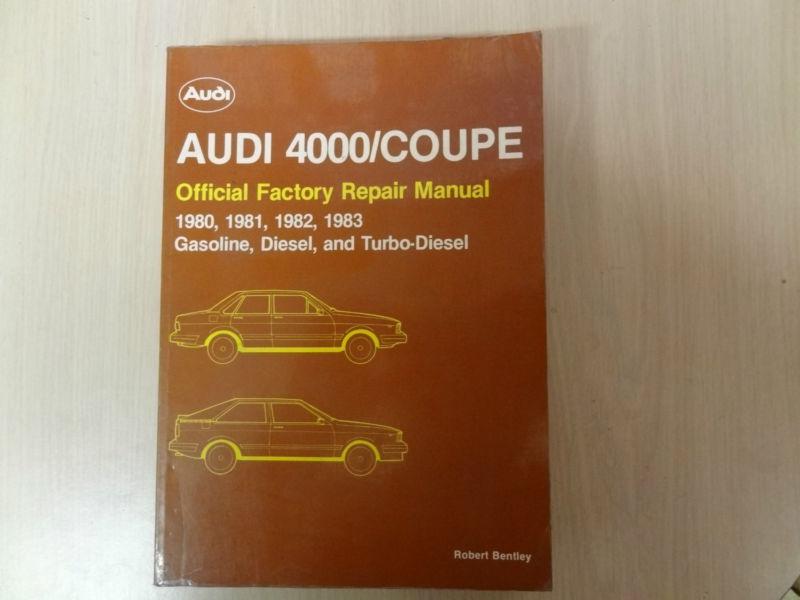 1980 81 82 83 audi 4000 coupe bentley service manual shop repair diesel gas nr