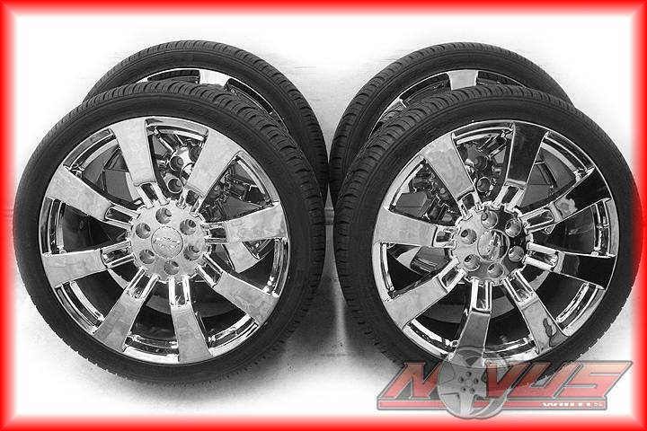 New 24" chevy tahoe silverado hybrid cadillac escalade chrome wheels tires 