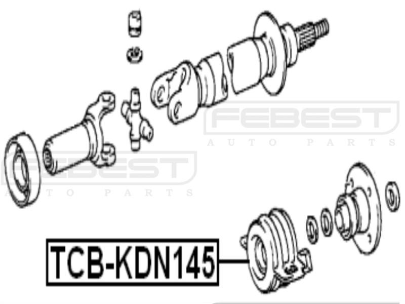 Center bearing support - toyota tundra uck30/uck40 1999-2004 oem 37230-35120