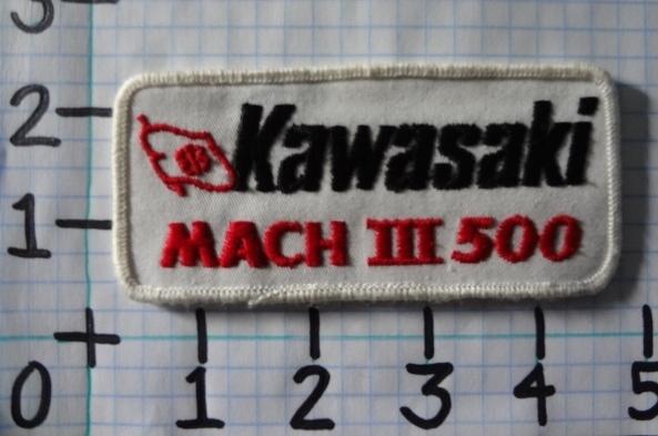 Vintage nos kawasaki mach iii 500 motorcycle patch from the 70's 011