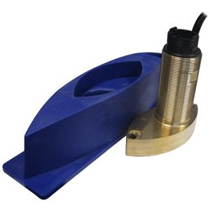 Si-tex 496/50/200st bronze thru-hull triducer w/fairing block f/es502 496/50/200