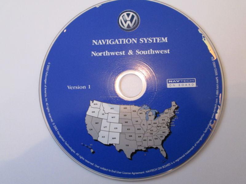2004 2005 04 05 volkswagen touareg navigation dvd northwest & southwest gps disc