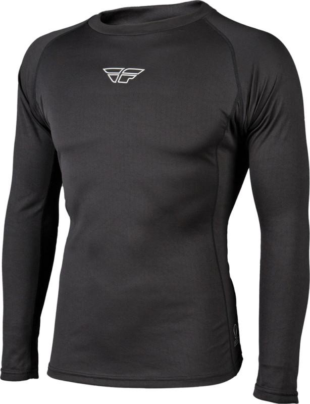 Fly racing base layer heavyweight top black x-small 354-6084xs