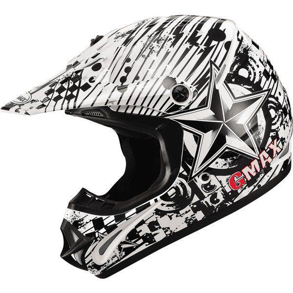 White/black/grey xl gmax gm46x-1 revurb helmet 2013 model