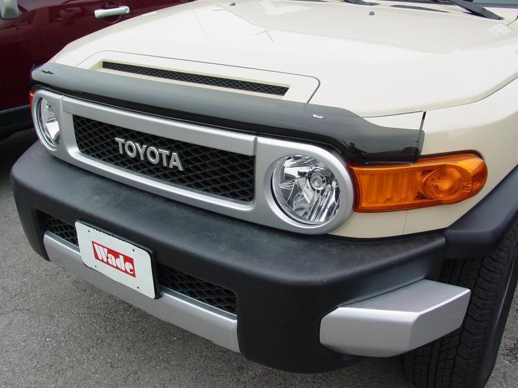 Toyota fj cruiser 2007 - 2010 smoke bug hood shield bugshield deflector stone