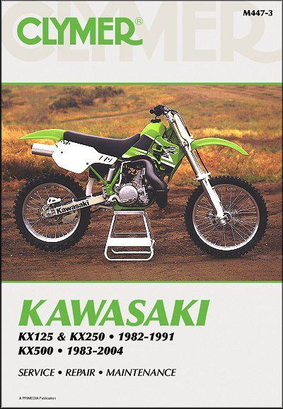 Kawasaki kx125, kx250 1982-1991, kx500 1983-2004 repair manual