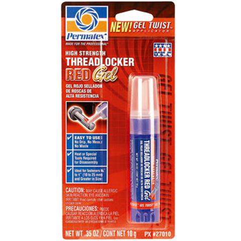 Permatex high strength threadlocker red gel 27010