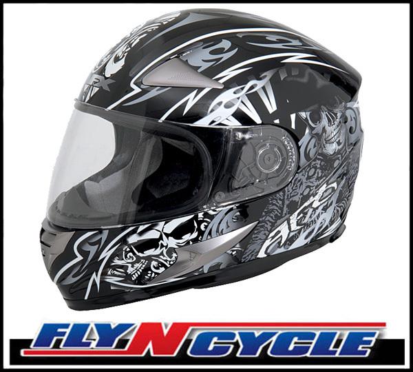 Afx fx-90 white shade xl full face motorcycle helmet dot ece