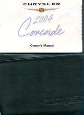 2004 concorde owners manual w-maintenance logbook. oem.
