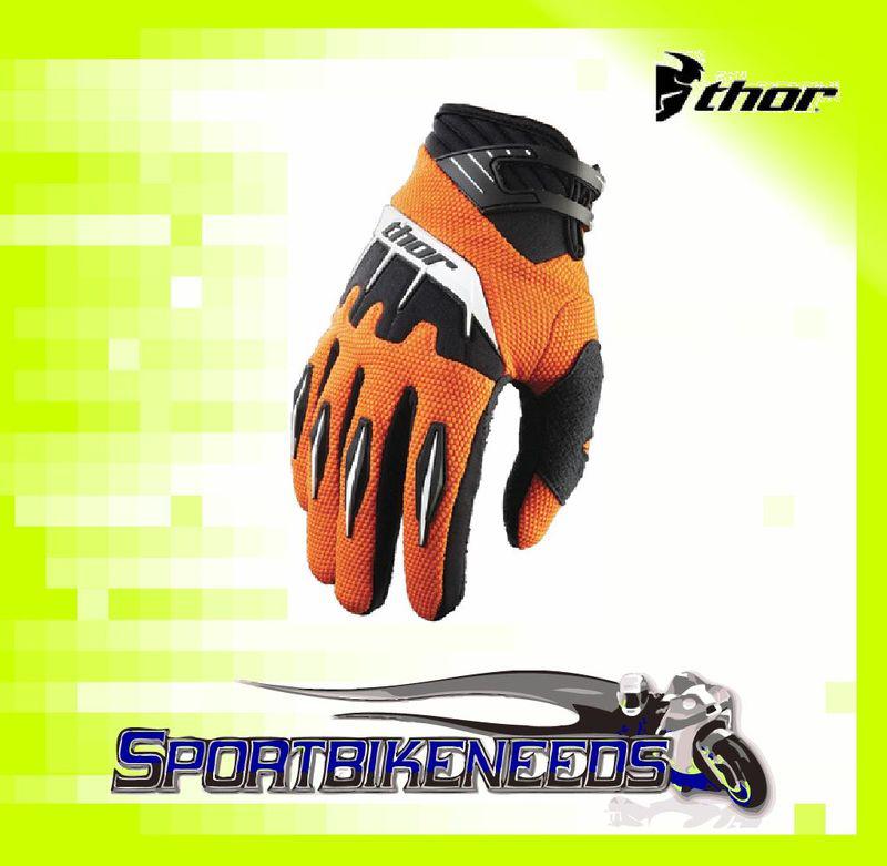 Thor 2012 spectrum gloves orange motocross x-large xl