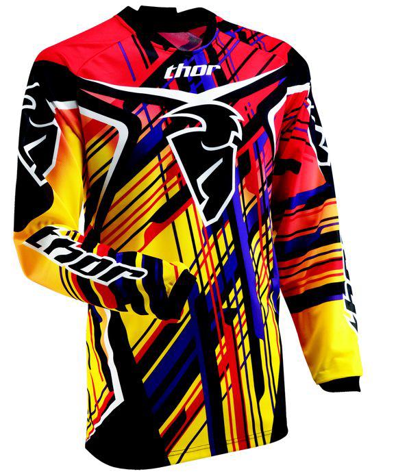 Thor 2013 phase stix yellow mx motorcross atv jersey m medium new