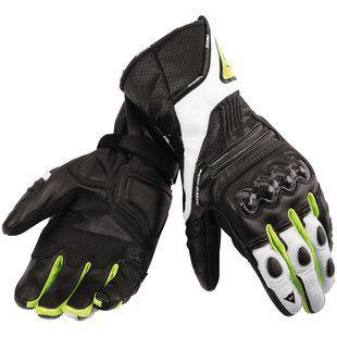 Dainese vr46 rossi motorcycle gloves black  yellow white medium