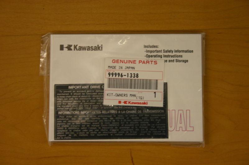 2001 kawasaki zr1200 -a1 zr1200 owners manual brand new in packaging + new decal