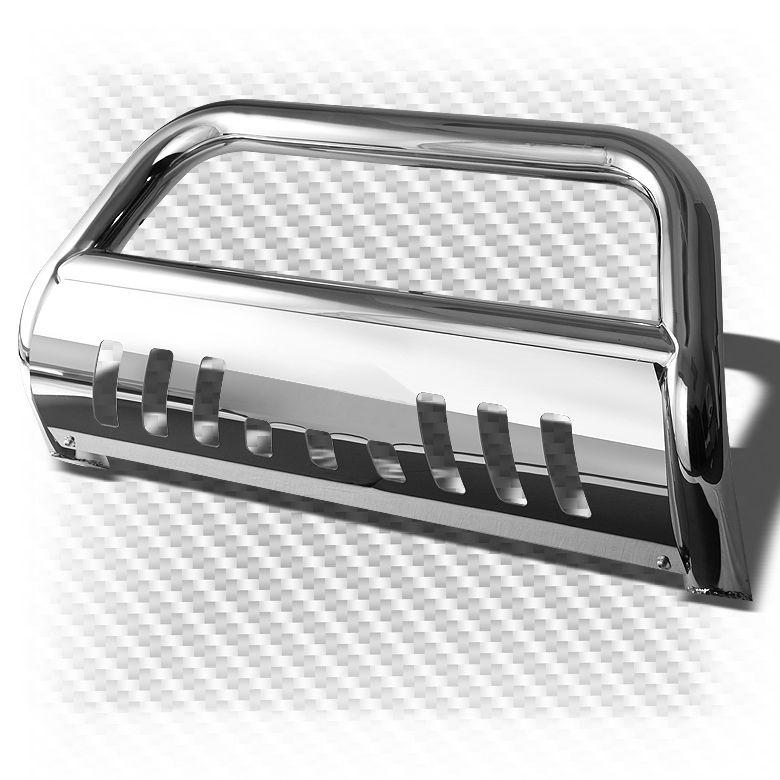06-07 highlander hybrid stainless steel bumper guard push bull bar w/skid plate