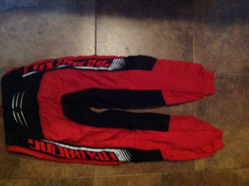 Fox racing youth  dirt bike motocross size 12-14 waist 28 riding pants