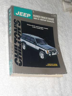 Chilton jeep wagoneer comanche cherokee 1984-1991 repair manual