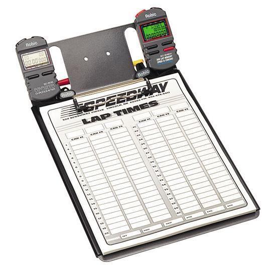 New alum clipboard w/ one sc-505 stopwatch & lap sheets